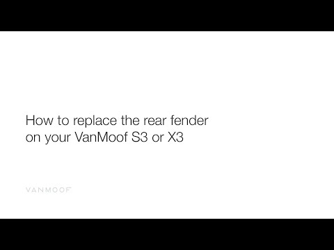 VanMoof S3 & X3 | How to replace the rear fender