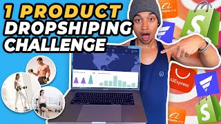 Creating a one product shopify dropshipping store (live)