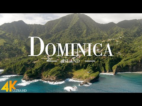 FLYING OVER DOMINICA (4K UHD) • Amazing Stunning Footage, Scenic Relaxation Film with Calming Music