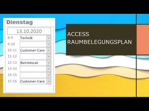 Access Raumplan 1 Tabellen erstellen