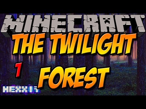 Exploring Twilight Biome & Mobs! Minecraft Hexxit Mod!