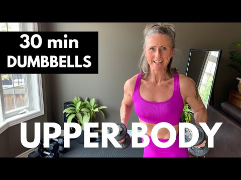 UPPER BODY WORKOUT muscle building dumbbells 30 min  U3