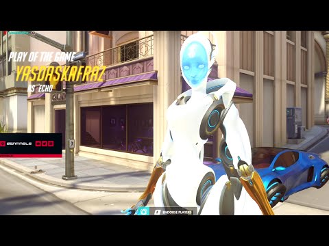 Surefour DPS Main Echo gameplay! POTG! [ Overwatch Season 28 Top 500 ]