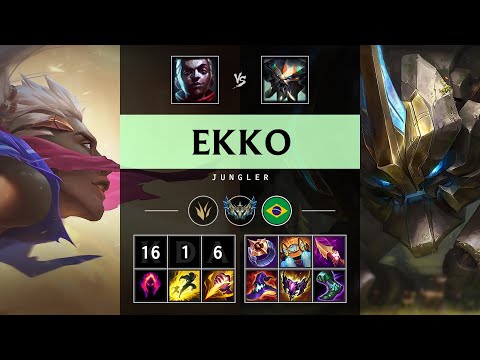 Ekko Jungle vs Skarner: Triple Kill, Legendary - BR Challenger Patch 14.24