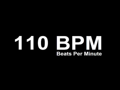 110 BPM Beats Per Minute Metronome Click Track