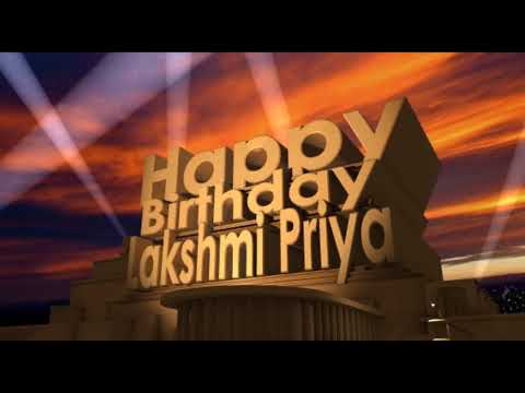 Happy Birthday Lakshmi Priya