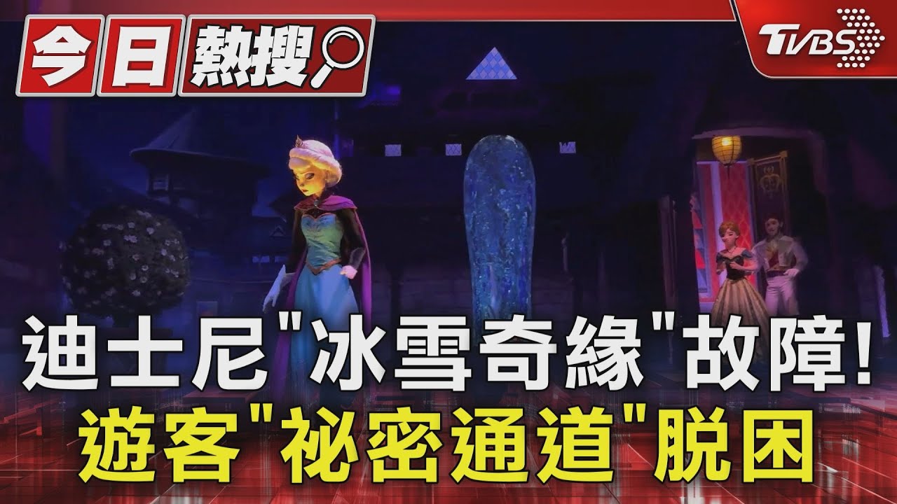 迪士尼《冰雪奇緣》故障! 遊客「祕密通道」脫困