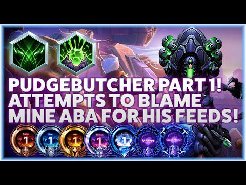 Abathur Ultimate Evo - PUDGEBUTCHER PART 1! ATTEMPTS TO BLAME MINE ABA FOR HIS FEEDS! - B2GM Season