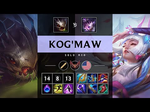 Kog'Maw Mid vs Syndra - NA Grandmaster Patch 25.21