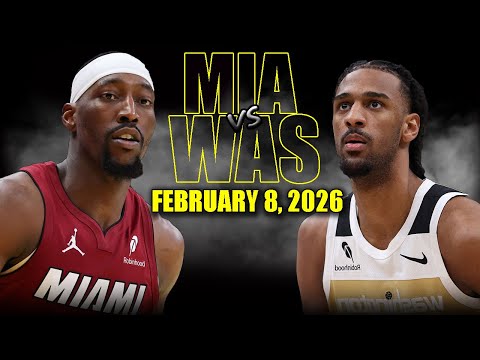 Miami Heat vs Washington Wizards Full Game Highlights – February 8, 2026 | NBA Season