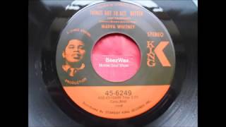 marva whitney  -  things got to get better