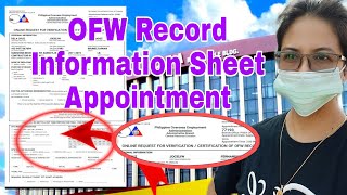 🇵🇭OFW INFORMATION SHEET RECORD_How to Make an Appointment online|Tutorial! Link below!!!