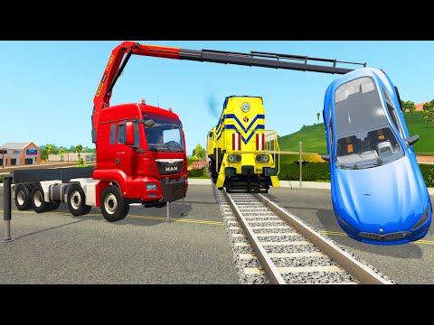 Cars vs Rails - Cars vs Trains and Rails - BeamNG.Drive
