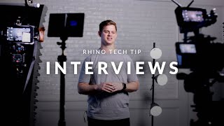 Interview Setups with Sliders | Rhino Tech Tip video