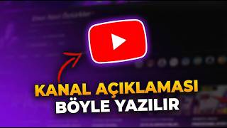 YouTube Kanal SEO (Açıklama Optimizasyonu NASIL Yapılır?)