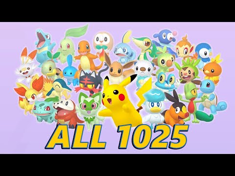ALL 1025 Pokemon Forms and Cries the National Pokedex