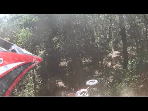 Crazy hill climb crash, Superman bail off