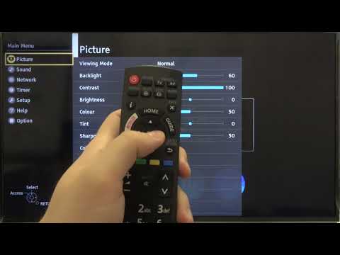 How to Change Picture Settings on PANASONIC TV TX-40FS500 40-inch Smart TV - Set Display Mode on TV