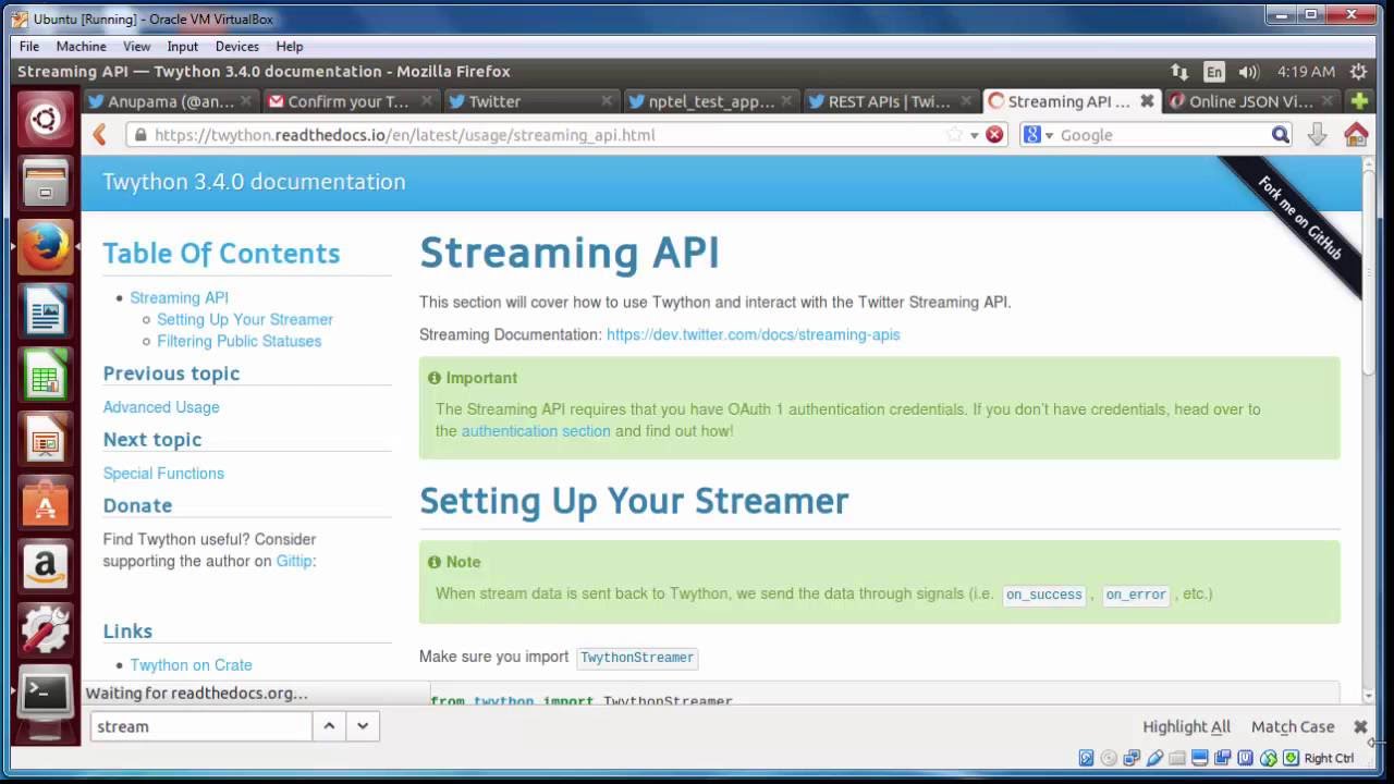 Tutorial 3 Part 1 Twitter API