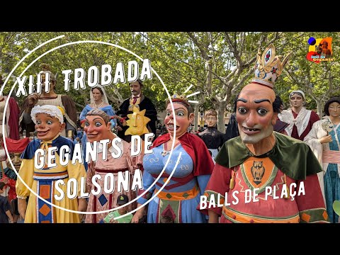 Gegants de Solsona  - Balls de plaça de  la XIII Trobada Gegants