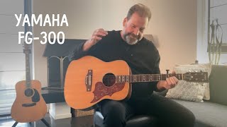 Video thumbnail for Arnold shows and plays a Yamaha FG-300 Red Label Vintage Guitar by Arnold's New Vintage