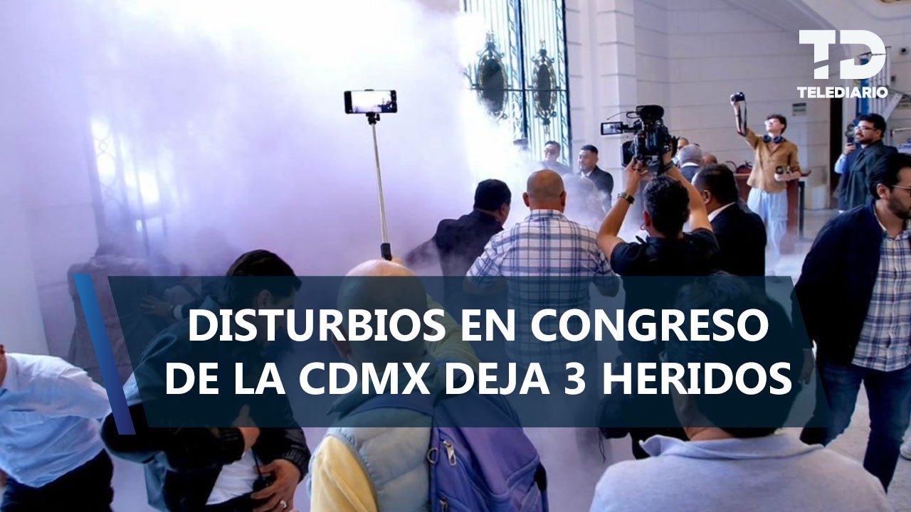 Protesta escala a disturbios en el Congreso de la Ciudad de México