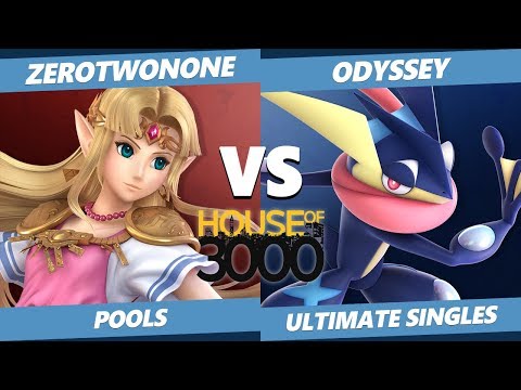 Smash Ultimate Tournament - ZeroTwoNone (Zelda) Vs. Odyssey (Greninja) SSBU Xeno 189 Pools
