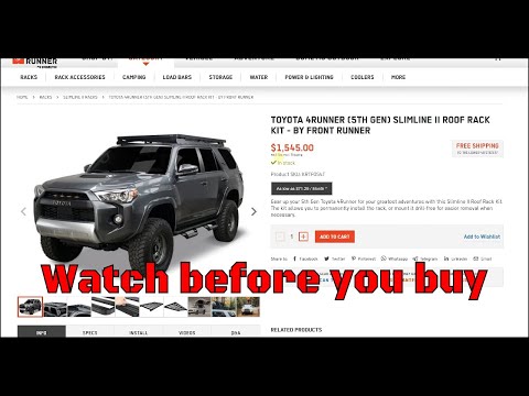 Before You Buy a FRONTRUNNER RACK For Your 5th Gen 4runner WATCH THIS VIDEO!