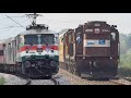 Rhythmic RAILWAY TRACK Sounds Diesel And Electric Trains In Action PART 8 Indian Railways
