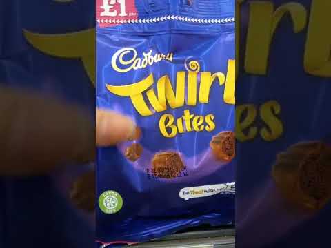 Cadbury  Twirl  Bites Chocolste ASMR Satisfying #Shorts #Cadbury #Chocolate #mouthwatering #Sweet