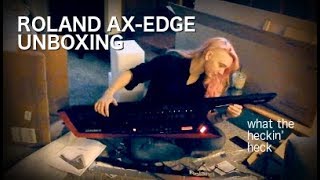 Video thumbnail for SURPRISE Roland AX-EDGE Keytar unboxing! by Pink and the Keytar Cat