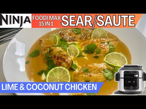 LIME & COCONUT CHICKEN *SEAR/SAUTE* | Thai Inspired | NINJA FOODI Recipe | Gluten & Dairy Free