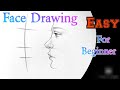How To Draw A Side Face EASY TUTORIAL For Beginners With Pencil Face Drawing Basics Step By Step