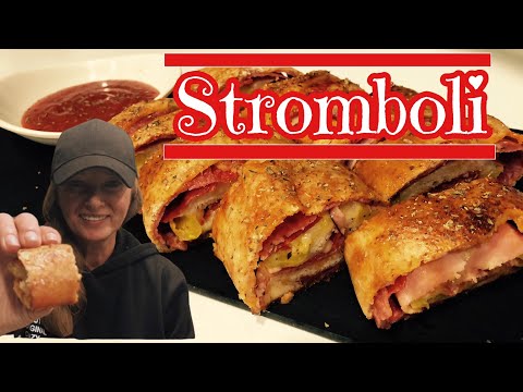 How To Make STROMBOLI Using Refrigerated Pizza Dough ~ Perfect Game Day Appetizer