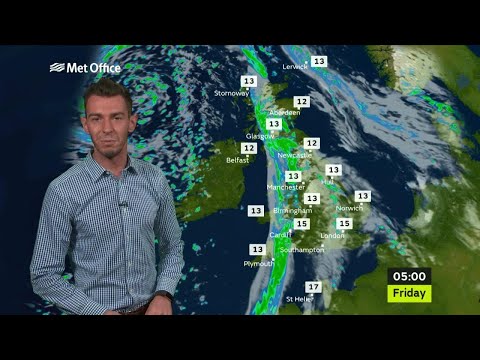 Thursday afternoon forecast - 28/09/17