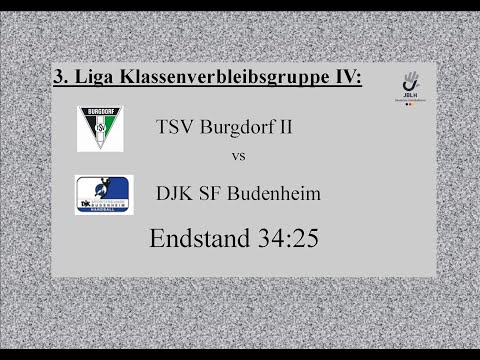 Burgdorf II - Sportfr Budenheim, Klassenverbleibsgr IV Endst 34:25 -  Alle Tore im Schnelldurchgang