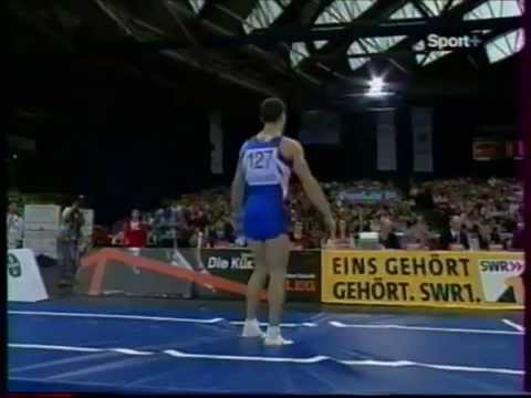 Nikolai KRYUKOV (RUS) vault - 2003 DTB Cup semi final