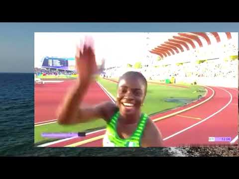 Tobi Amusan sets 100mH World Record of 12.12 seconds and becomes Nigeria's first World Champion!