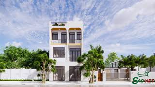 Mẫu thiết kế nhà phố kết hợp kinh doanh tại Quận 6 Tp.HCM