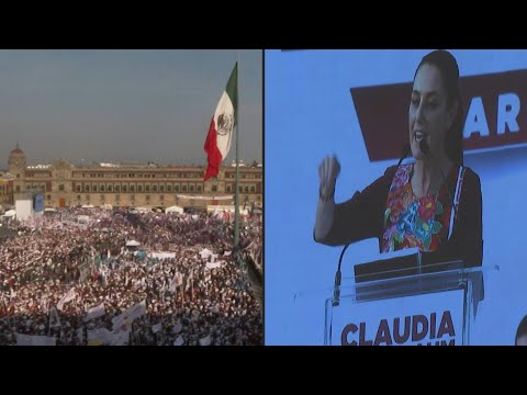 Mexican candidate Sheinbaum kicks off presidential campaign in Mexico City | AFP