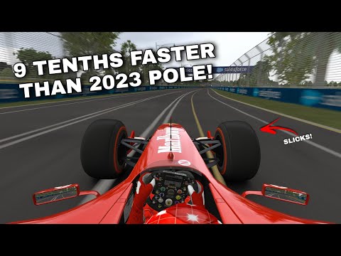 This F2004 WITH 𝗦𝗟𝗜𝗖𝗞𝗦 𝗗𝗘𝗦𝗧𝗥𝗢𝗬𝗦 THE MELBOURNE LAP RECORD 😳