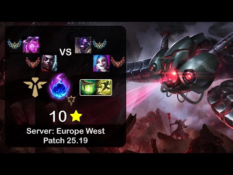 Vel'Koz Support + Ekko vs Alistar + Jinx - EUW Challenger - Patch 25.19