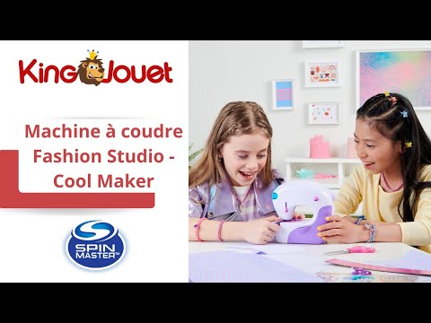 Cool Maker, Stitch 'N Style Fashion Studio, Jouet machine à coudre  pré-enfilée avec tissus et imprimés à transférer à l'eau, Jouets d'art pour  filles Fashion Studio 