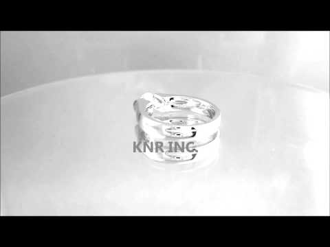 14K WHITE GOLD ROUND CUT DIAMOND ENGAGEMENT RING TENSION SET STYLE BAND 0.75CT - KNR INC - 358