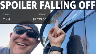 My Model Y Performance Spoiler was Falling Off, Tesla Warranty or Big Money?