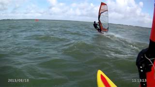 preview picture of video 'Lekker knallen op het Pilsmeer en IJselmeer bij Kornwerderzand / Makkum'