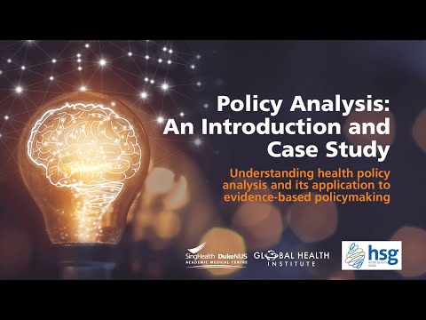 [SDGHI Webinar] Policy Analysis: An Introduction and Case Study