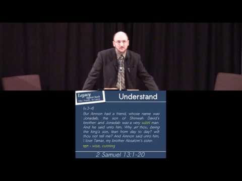 2 Samuel 13:1-20 - Rape Biblically Defined