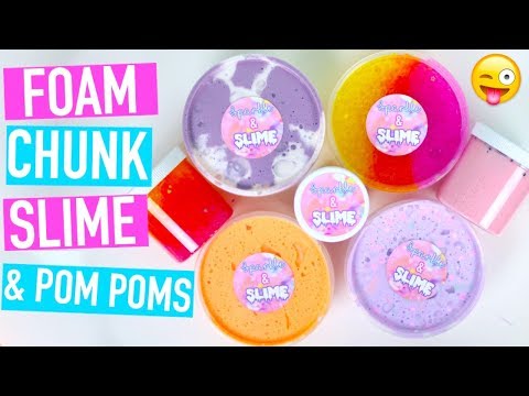 Slime Shop Restock April 29th, 2018! Foam Chunk, Pom Pom Slimes & more! Video