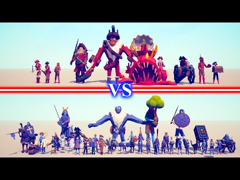 NEW PIRATE Team vs SECRET Team - Totally Accurate Battle Simulator TABS